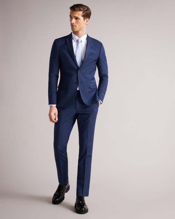 Veste Ted Baker Slim Fit Plain Suit Bleu Foncé Homme | CVS-28669028